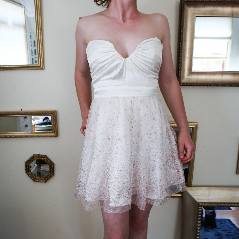 Formal Satin Mini Dress